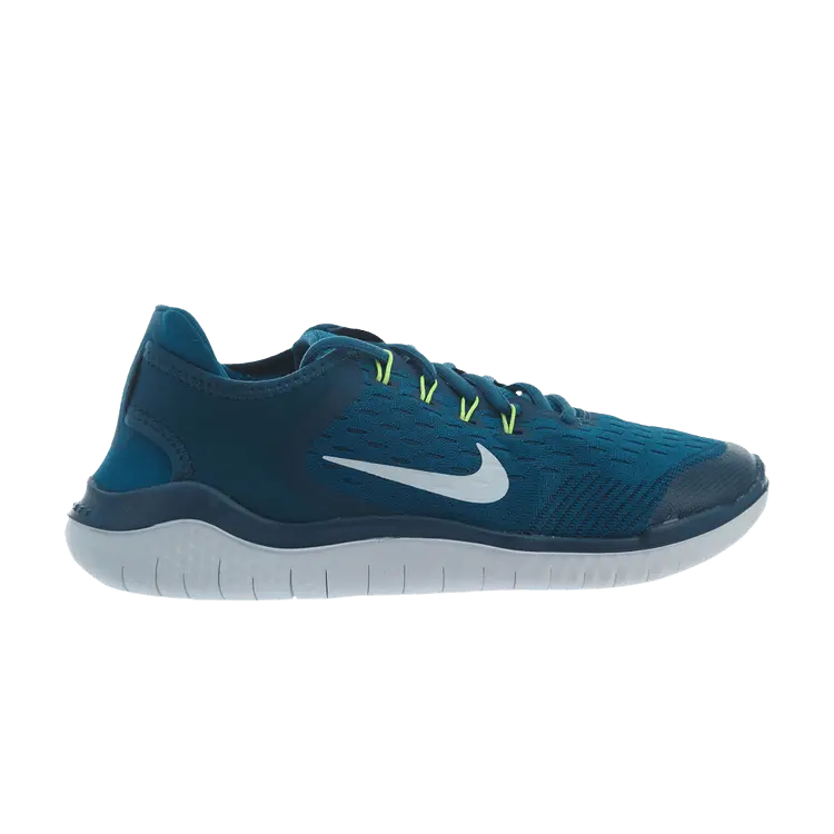 

Кроссовки Nike Free RN 2018 GS 'Blue Force Green Abyss', синий