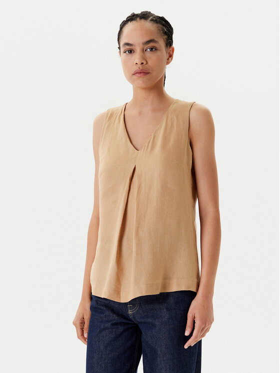 

Блузка обычного кроя 5BMLDQ06W United Colors Of Benetton, бежевый