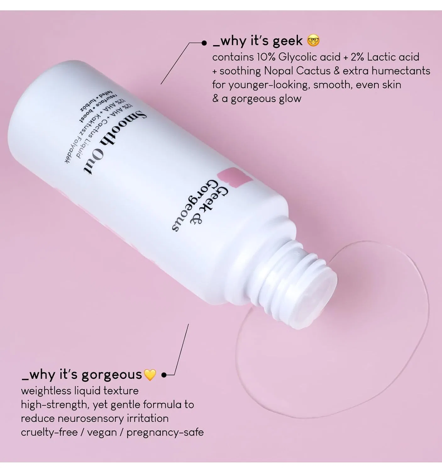 Скраб для лица «Smooth Out» с 12% AHA от Geek & Gorgeous Geek & Gorgeous — фото 3