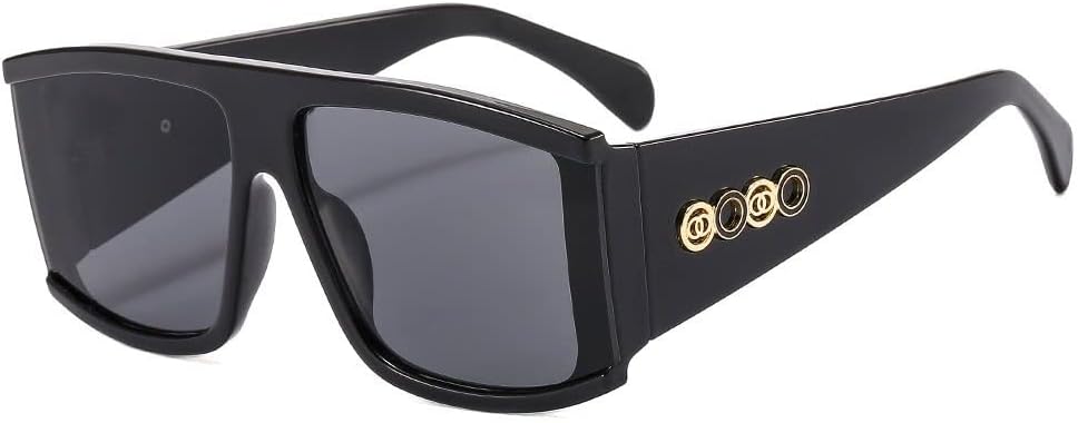 

Ретро-солнцезащитные очки 2027 года для женщин, модные очки, женские солнцезащитные очки с защитой от УФ-излучения UV400, трендовые солнцезащитные очки для мужчин MTZJH, Black