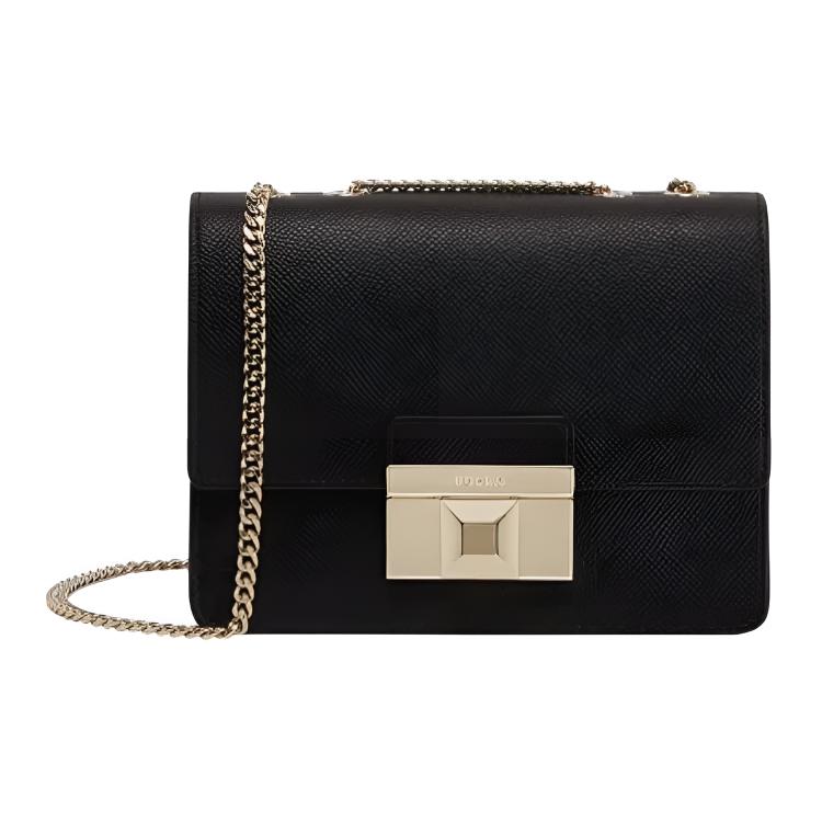 

Furla Миниатюрная женская наплечная сумка из коровьей кожи черного цвета