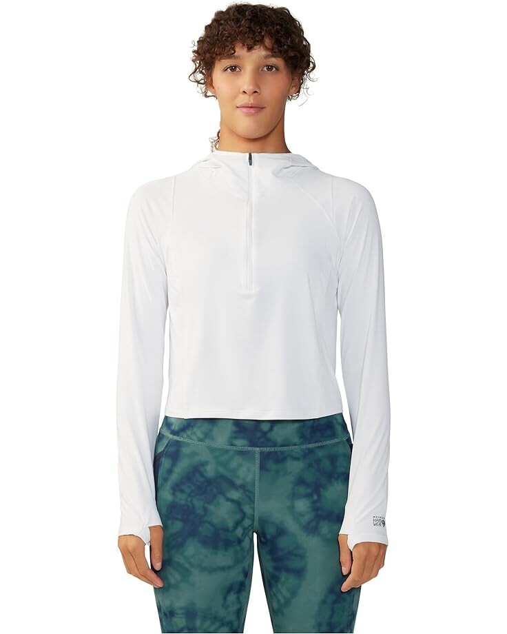 

Толстовка Mountain Hardwear Crater Lake Crop Zip, цвет Fogbank