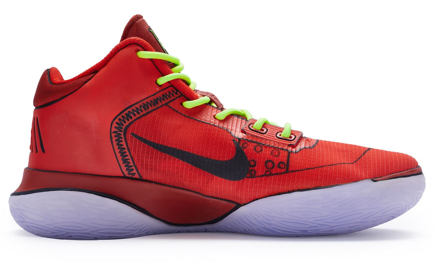 

Баскетбольные кроссовки Flytrap 4 мужские, среднего размера, красные/черные Nike