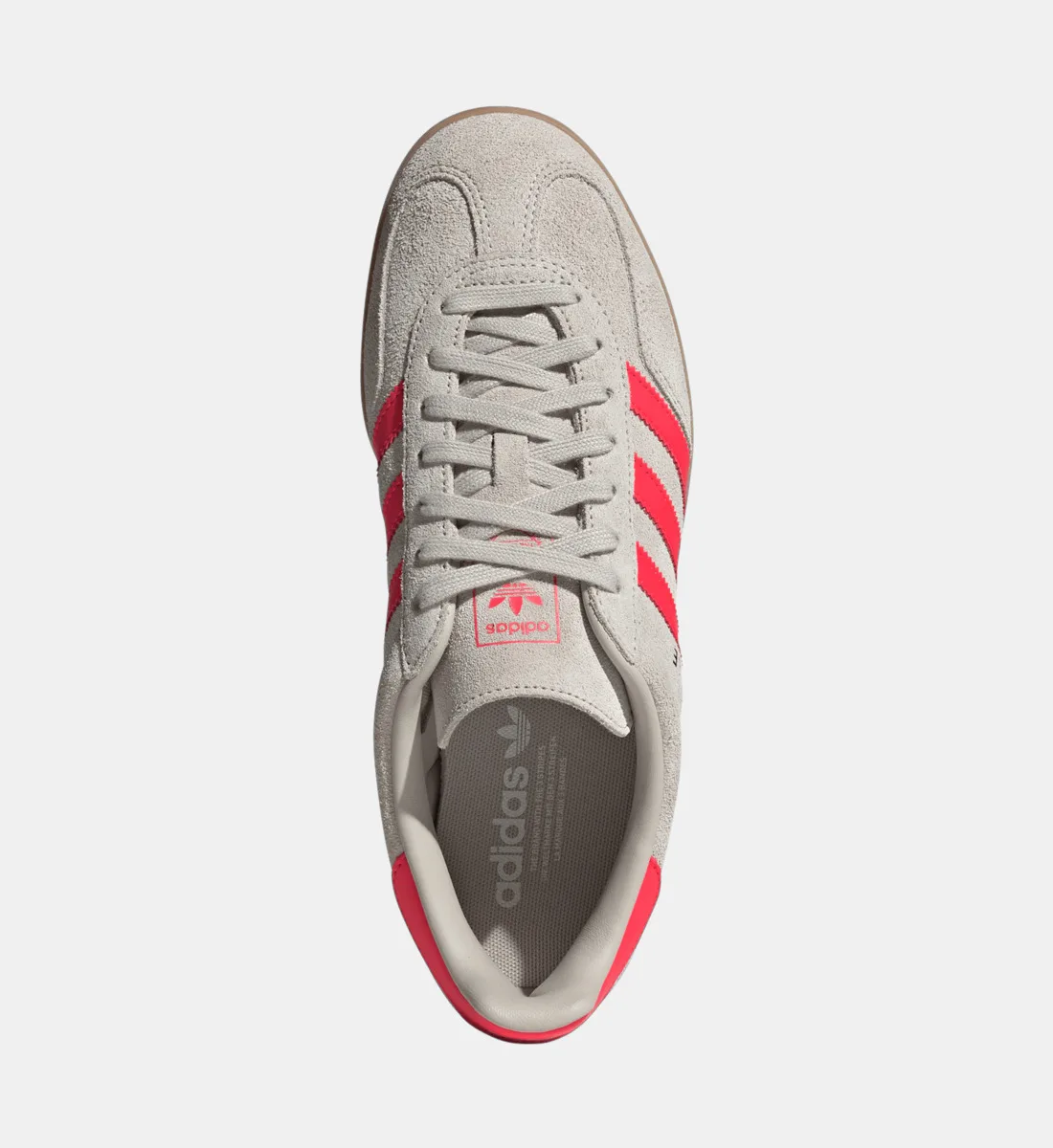 Кожаные низкие кроссовки Gazelle Indoor Adidas Originals, бежевый — фото 4