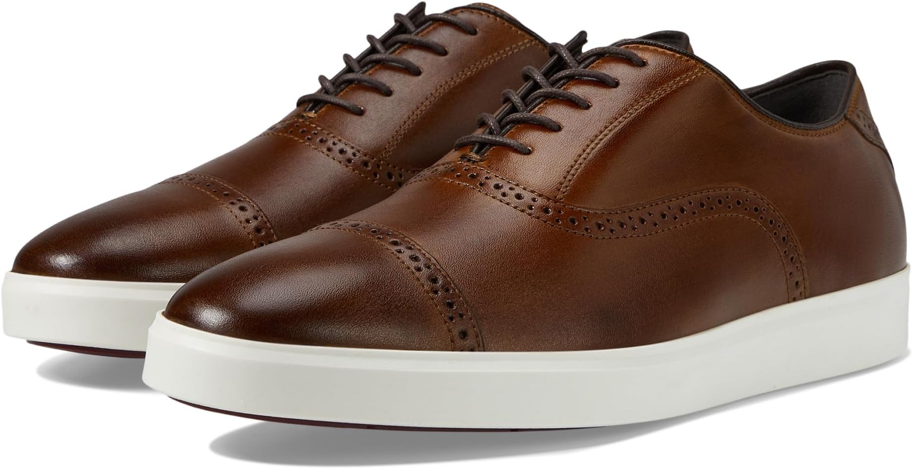 

Оксфорды Johnston & Murphy Brody Cap Toe, цвет Brown Hand-Stained Full Grain