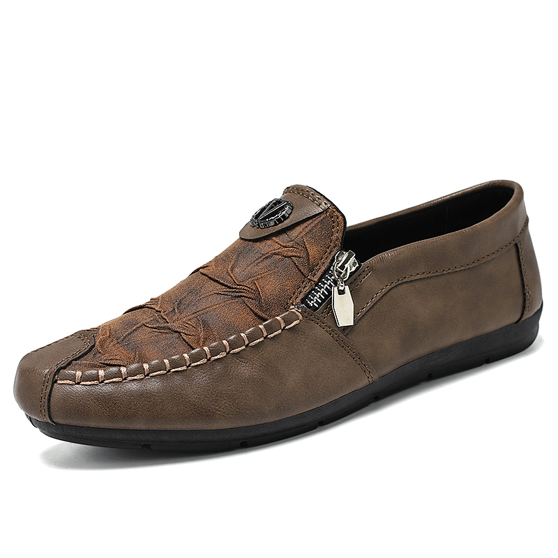 

KUPE Мужские повседневные туфли мужские низкие топы коричневые, цвет Brown