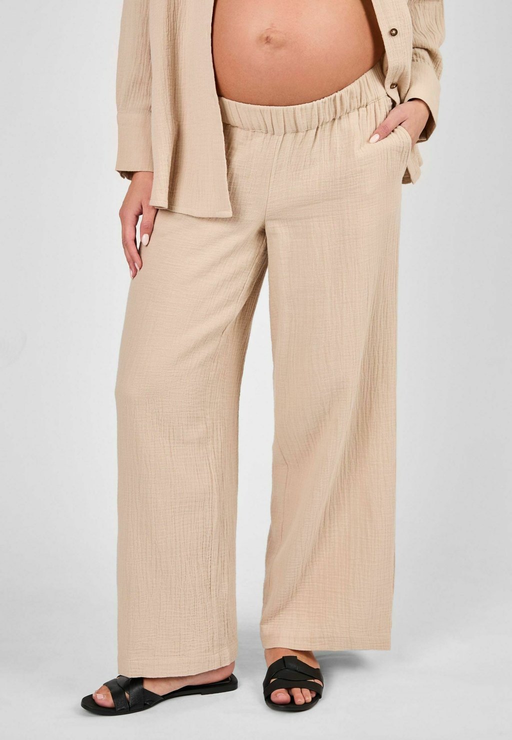 

Брюки MATERNITY FIT TEXTURED JoJo Maman Bébé, бежевый
