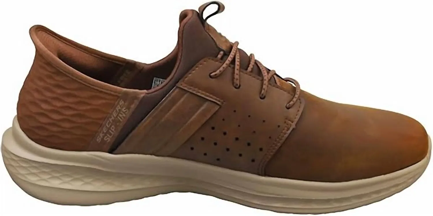 Skechers Мужские слипоны Slade Zachary коричневого цвета