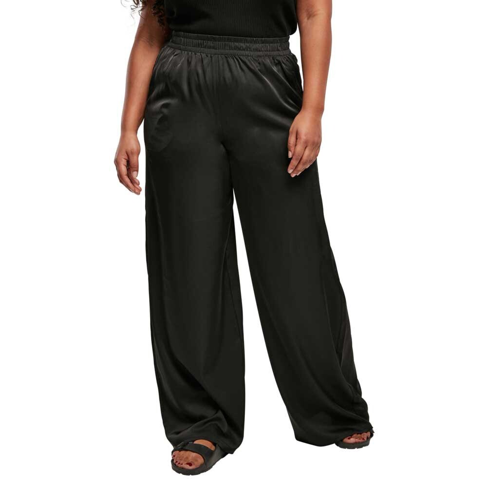 

Брюки Urban Classics Satin Wide Mid Waist, черный