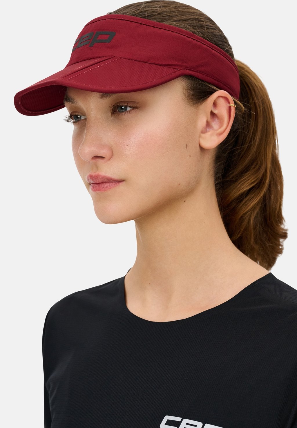 

Бейсболка RUN FOLDABLE VISOR UNISEX CEP, бургундия