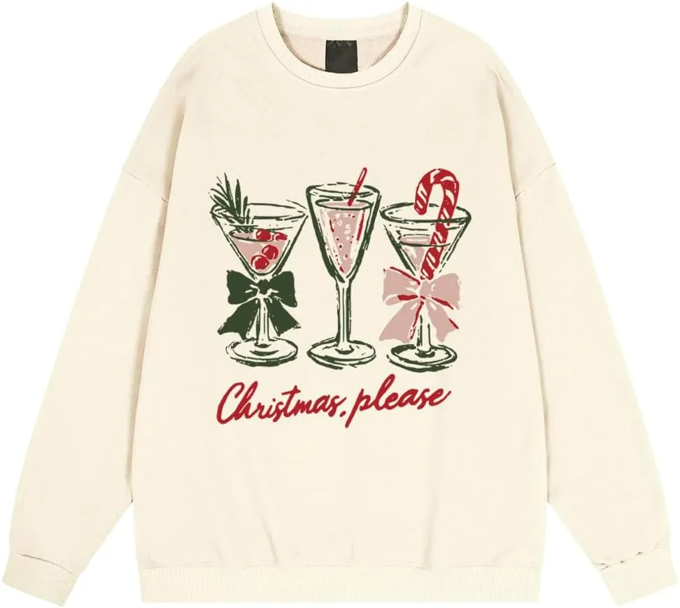 

Толстовка Christmas Please с длинным рукавом для женщин и мужчин Relliot