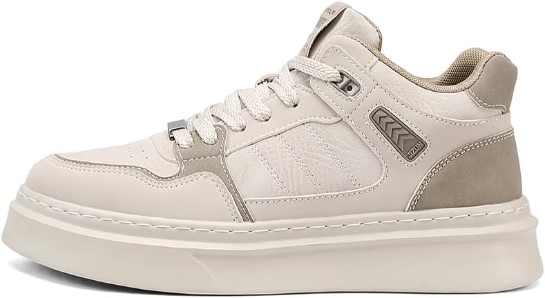 

Мужские модные кроссовки на платформе с шнуровкой, с круглым носком, низкие, противоскользящие, повседневные, массивные, для тренировок, спорта, тенниса, бега и ходьбы Lhyxu, Apricot Color