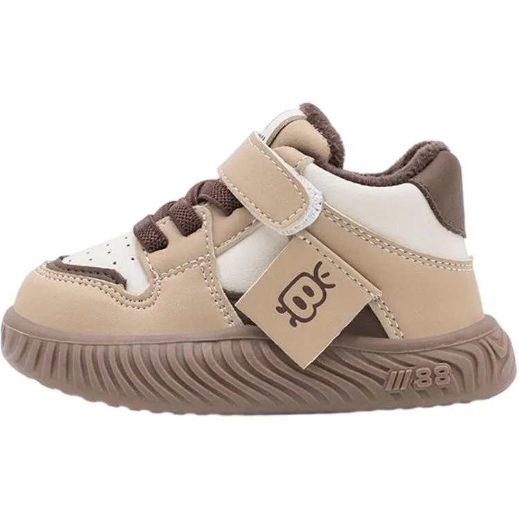 Детские кроссовки для малышей EBMINI, Beige Black (Spring Fall Leather) — фото 3