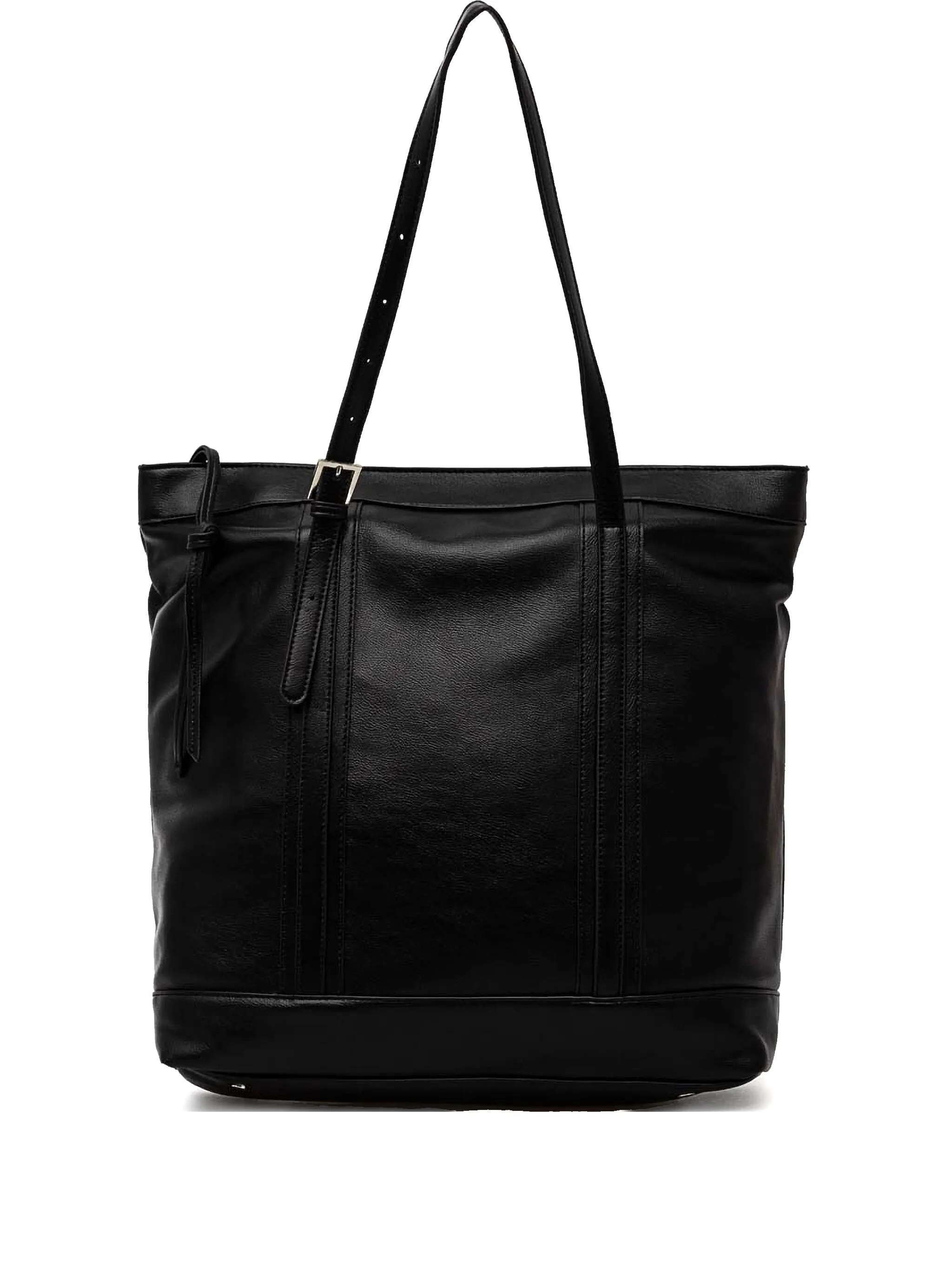 

Сумка-тоут из искусственной кожи Sisley, черный