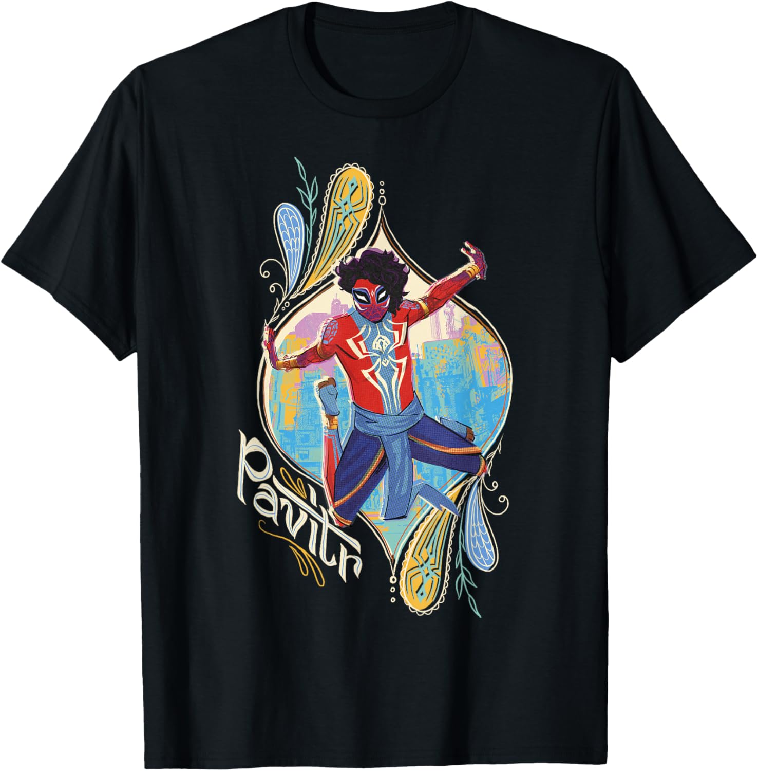 

Футболка Marvel Spider-Man Spider-verse Part 1 Pavitol Jump, черная