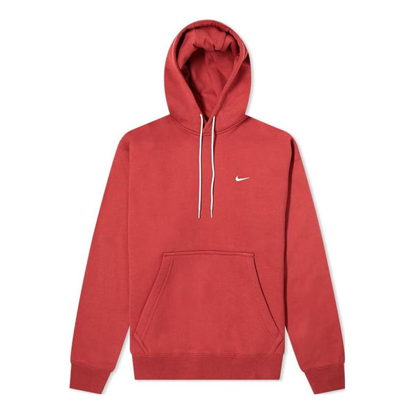 

Толстовка Nike NRG Solo Swoosh Fleece Hoodie 'Red', цвет cedar/white