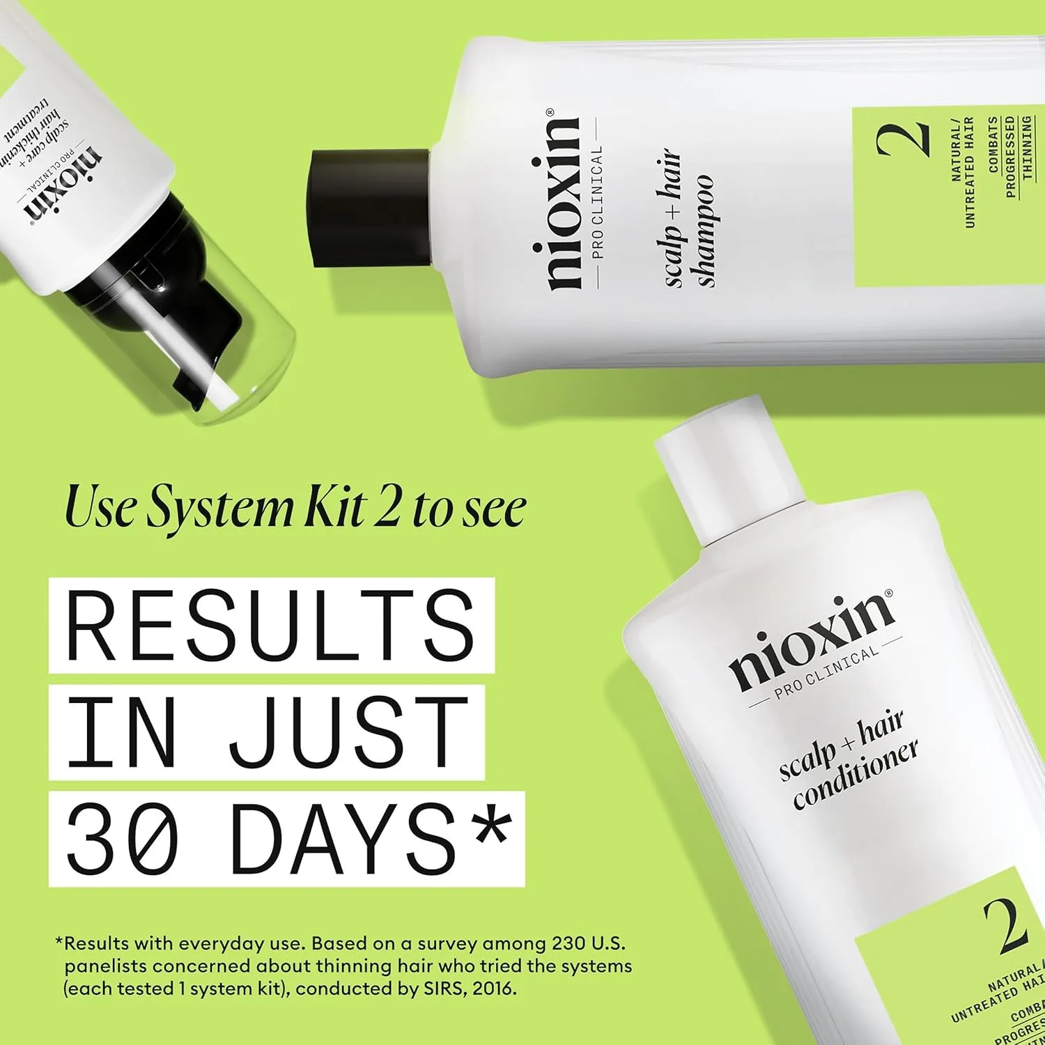 Кондиционер Nioxin Scalp + Hair Thickening System 2 | Для натуральных или необработанных волос с прогрессирующим истончением | С ниацинамидом и биотином | 950 мл 1000 мл (.) — фото 4