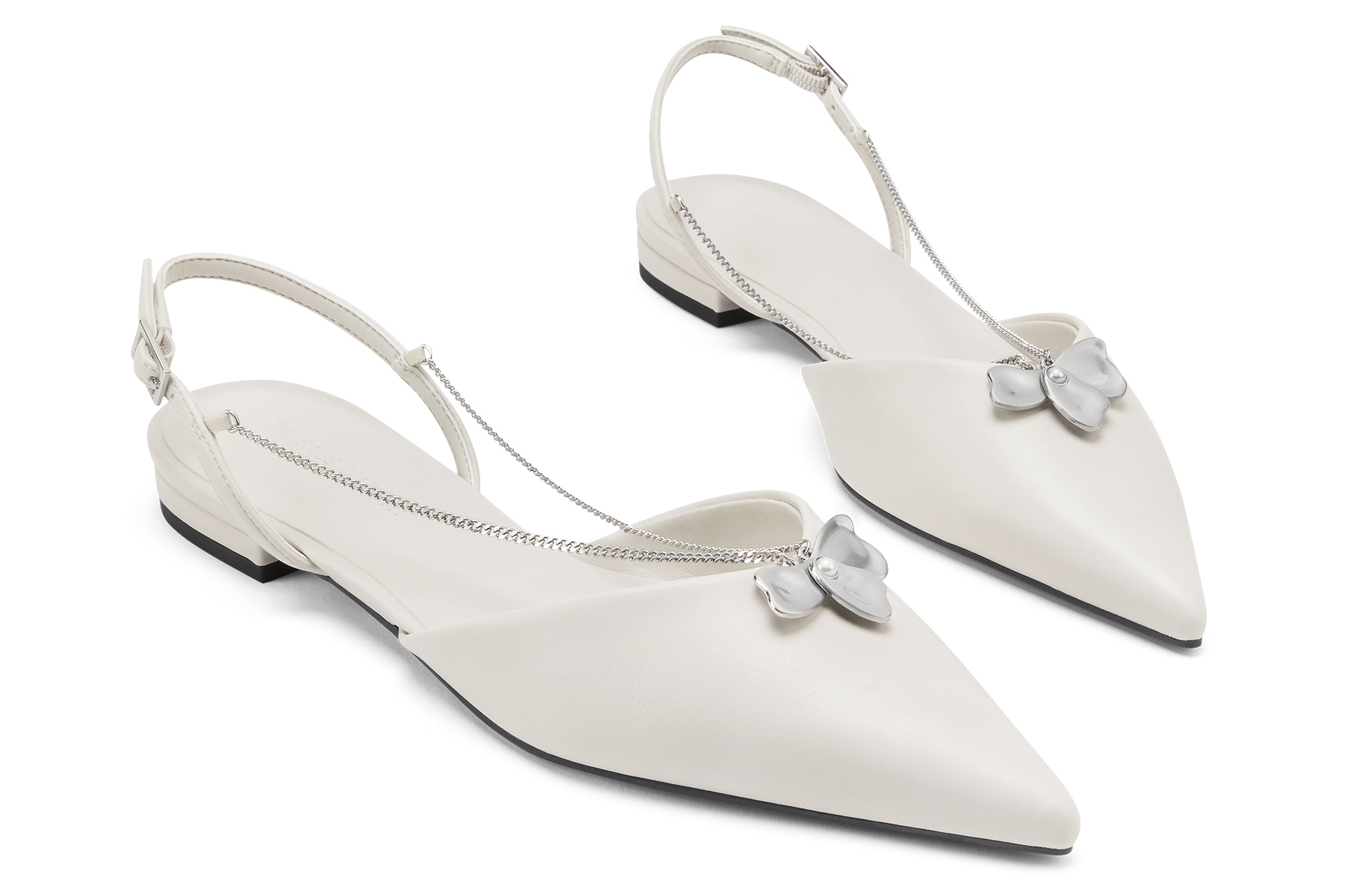 Маленькие бретельки Ck One 2,1 см Женские CHARLES&KEITH Мел Белый — фото 3