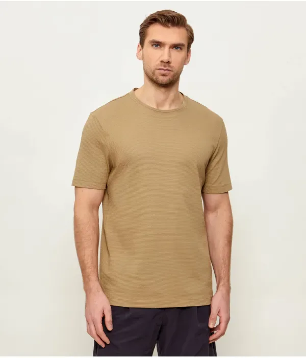 Футболка Тибурт regular fit Boss, бежевый