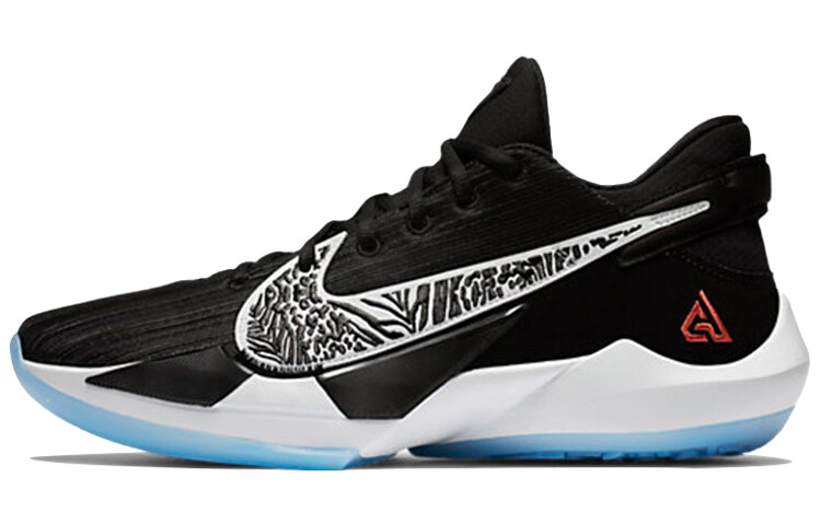 

Кроссовки Nike Freak 2 Basketball Unisex, черный/белый/голубой
