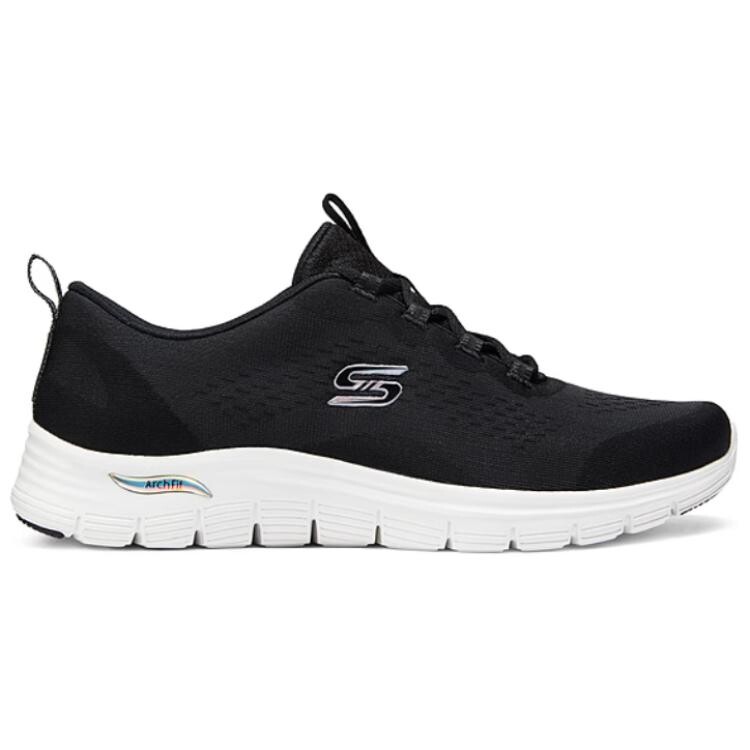 

Кроссовки женские с низким верхом, черные Skechers