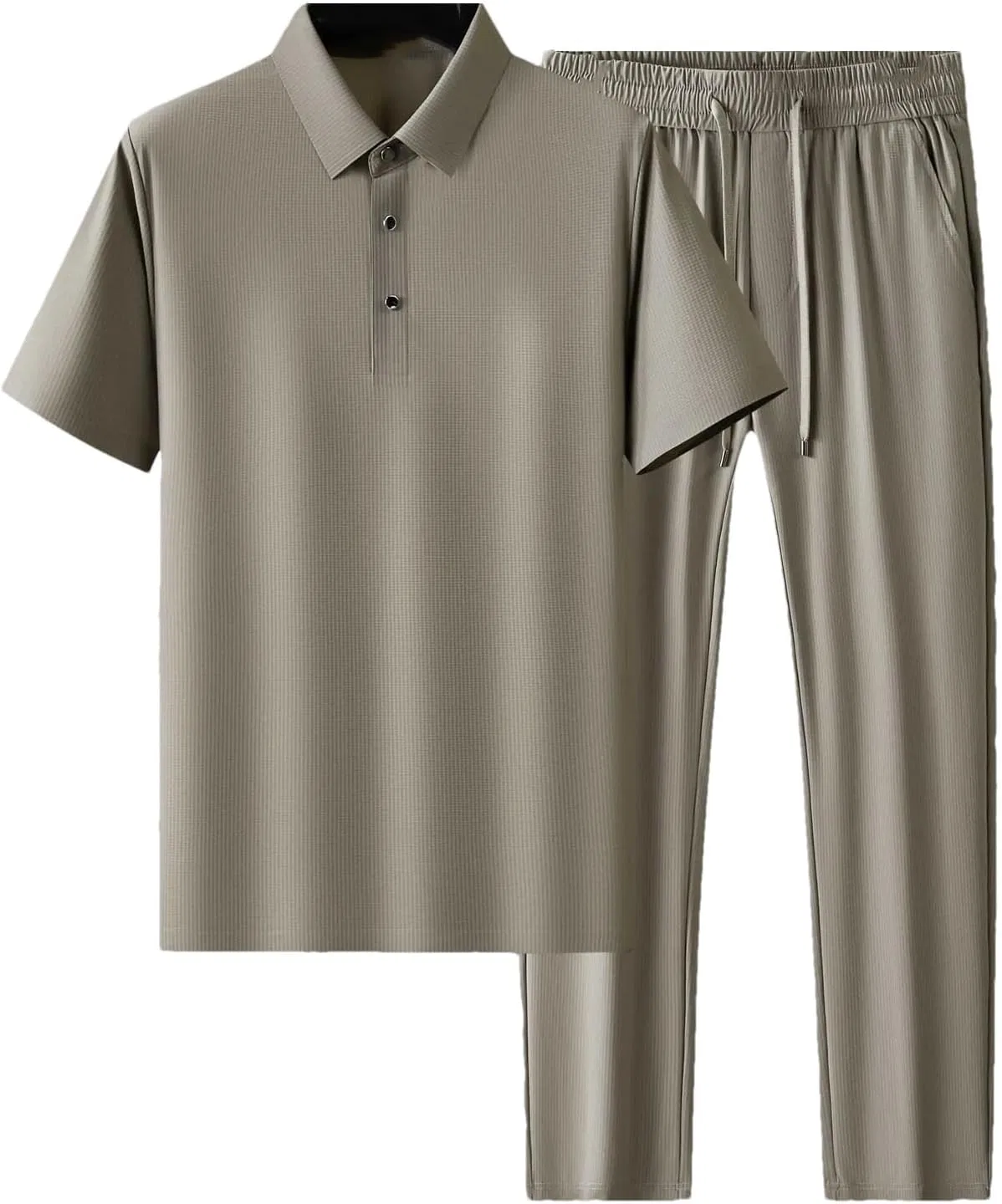 Спортивный костюм из льняного шелка, мужской, Khaki