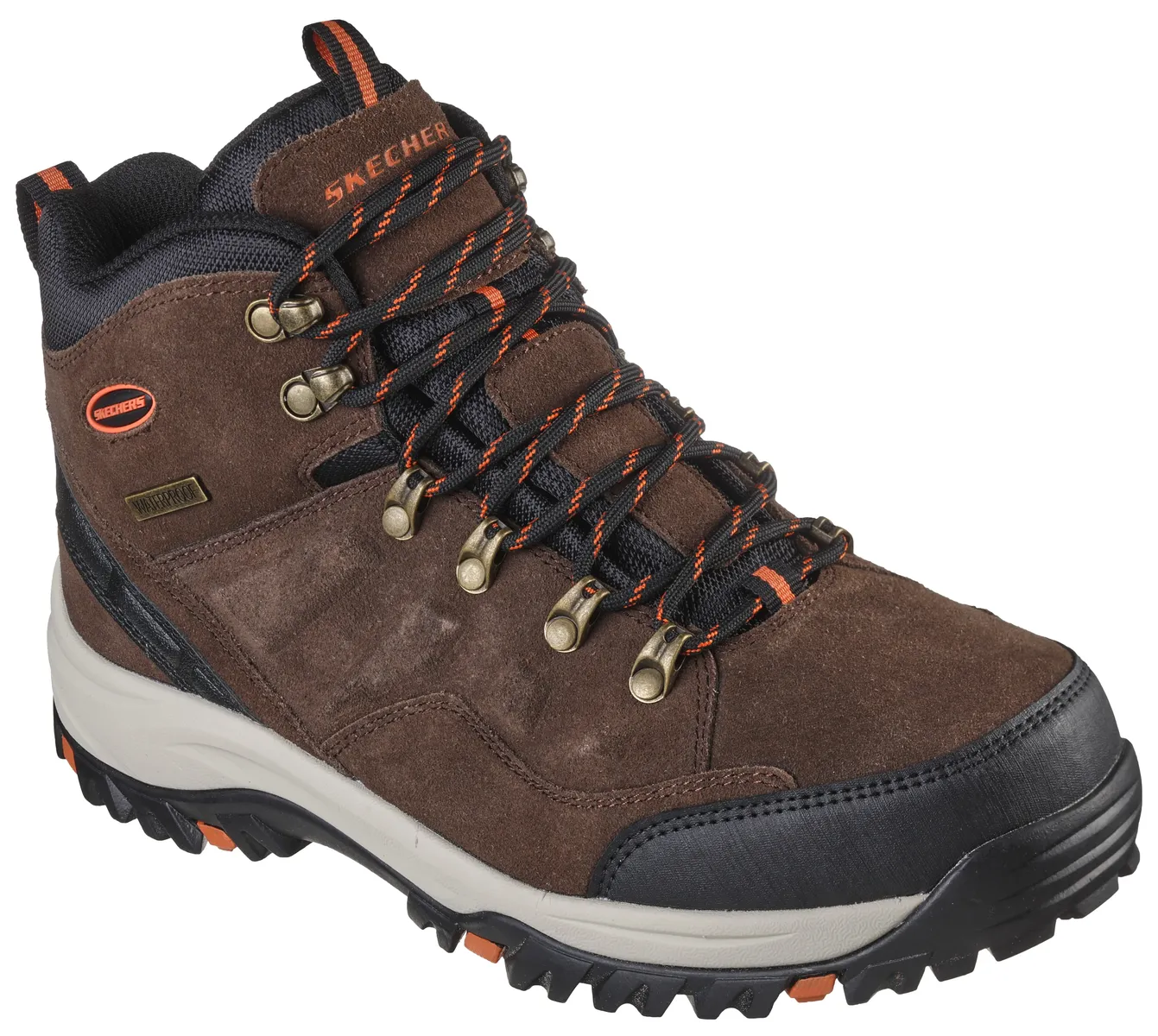 

Ботинки Skechers на шнуровке "RELMENT PELMO", с RELAXED FIT, цвет Dunkelbraun-Kombiniert