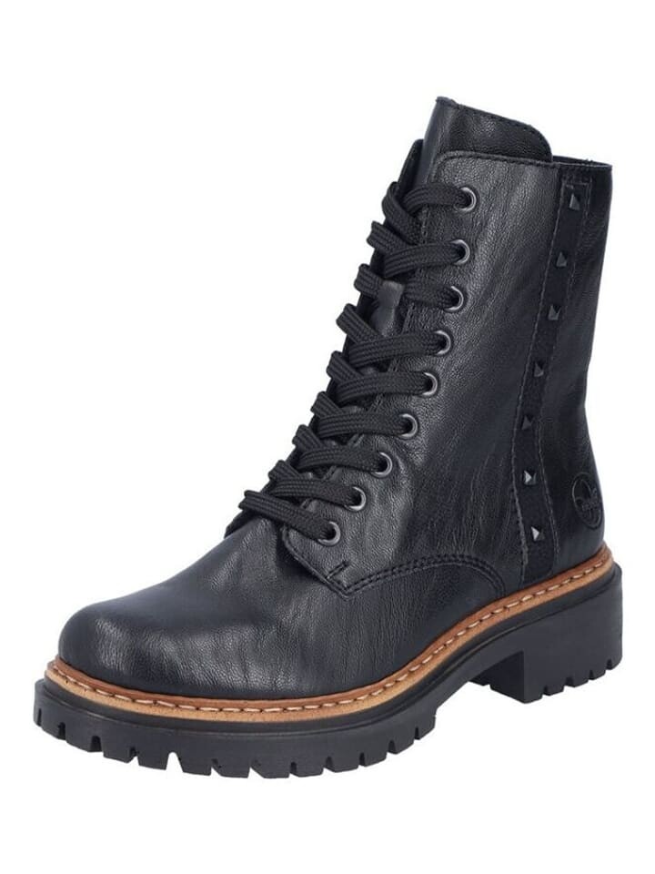 Ботильоны rieker Schnürstiefeletten, цвет schwarz/schwarz