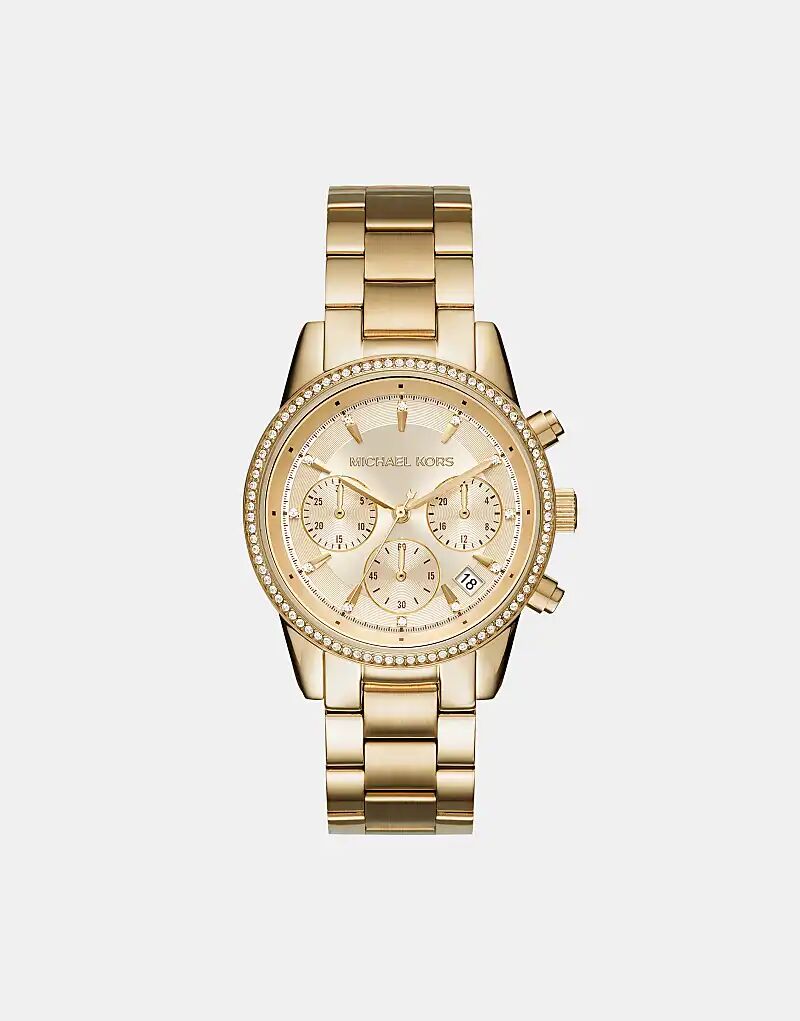 

Женские часы Michael Kors Bryant с хронографом из стали золотистого оттенка