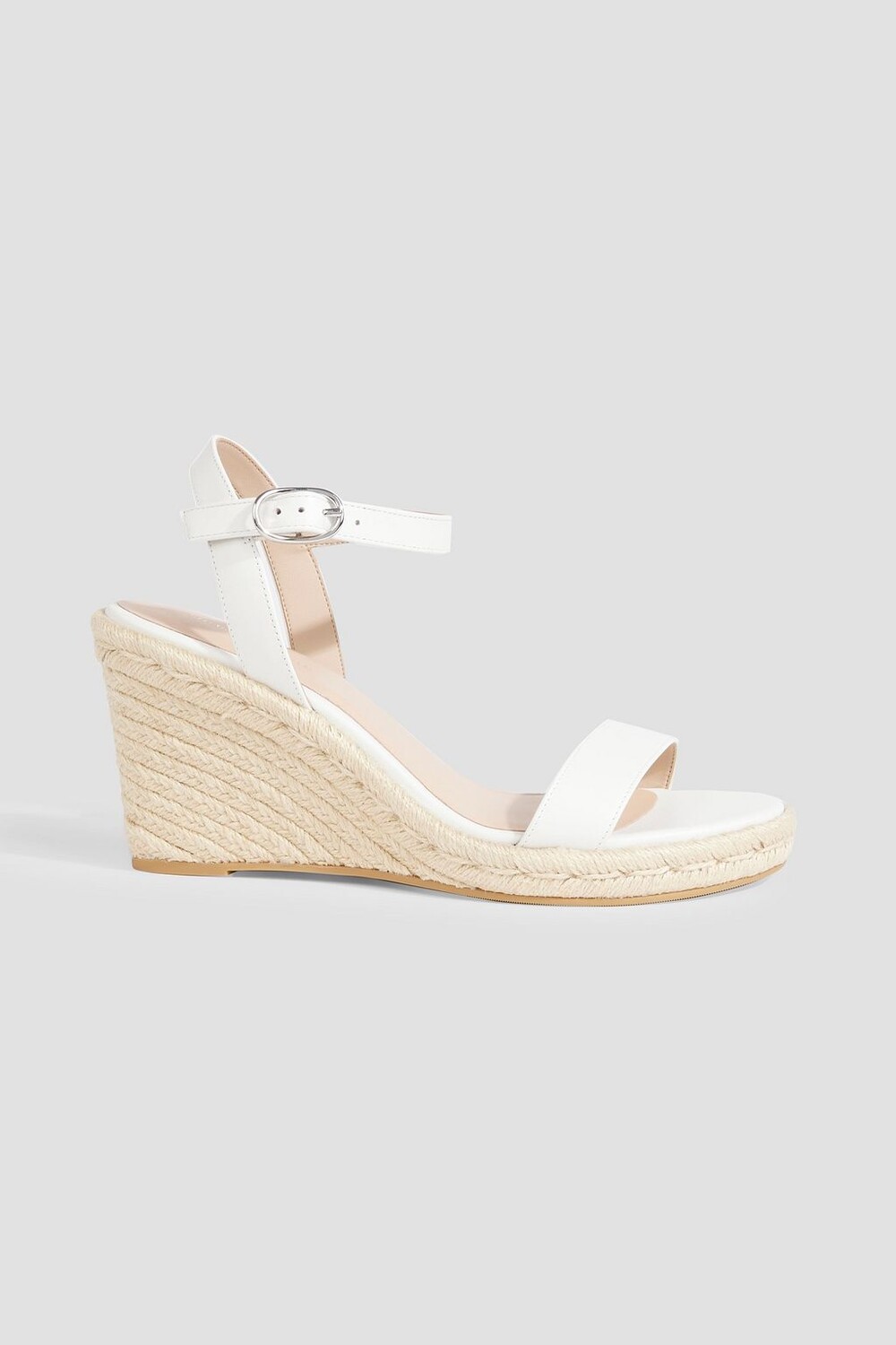 

Кожаные эспадрильи Teddi на танкетке STUART WEITZMAN, белый