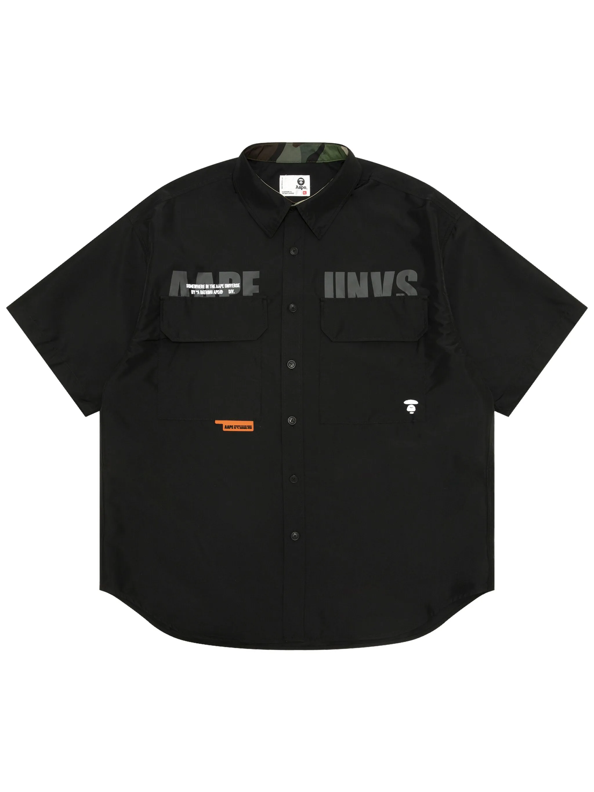 

Рубашка с логотипом Aape By A Bathing Ape, черный