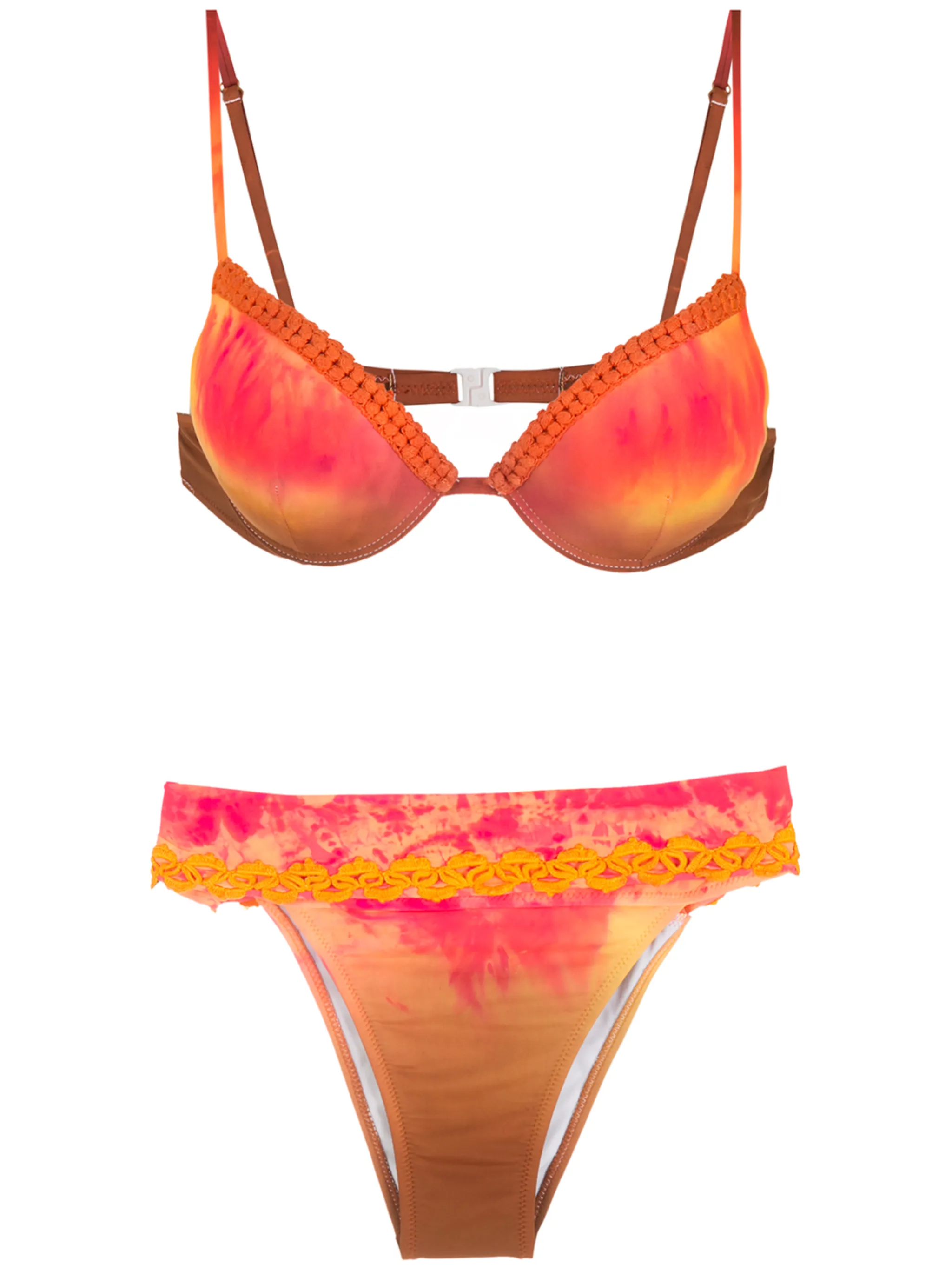 

Бикини Tie Dye с вышивкой Amir Slama, мультиколор