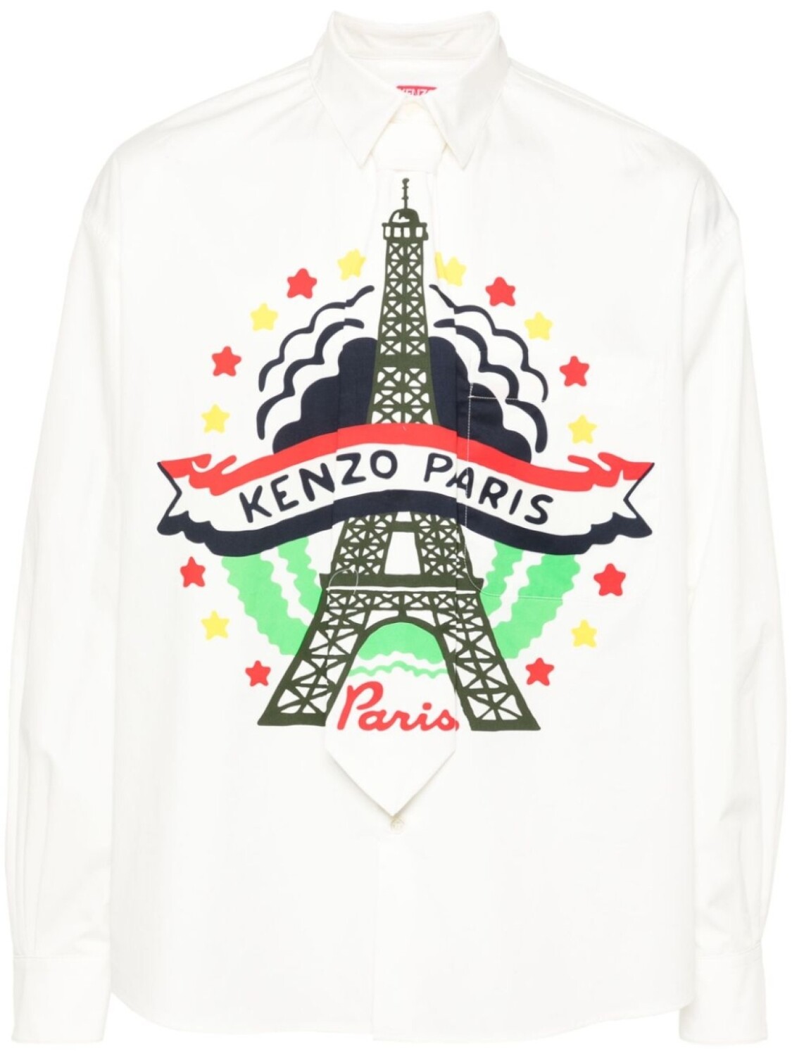 

Kenzo футболка Draw Varsity Tie, белый