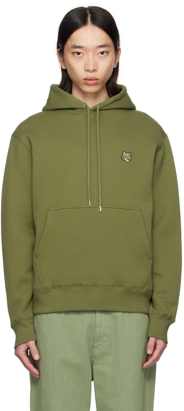 

Толстовка с капюшоном Green Blossom Fox Head Comfort Maison Kitsune