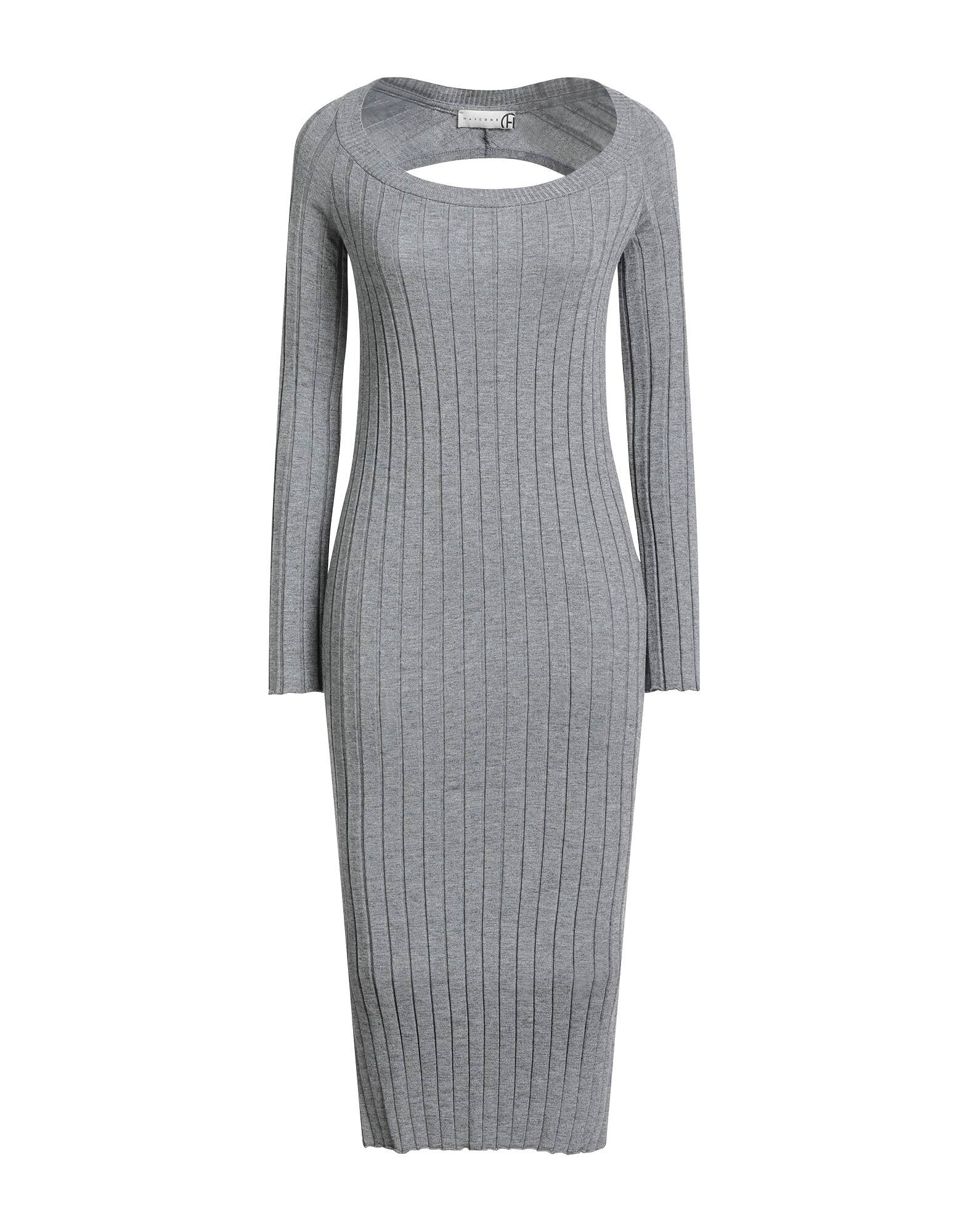 

Платье миди Haveone, серый