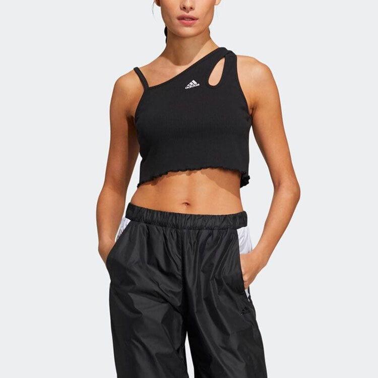 Майка женская черная Adidas — фото 2