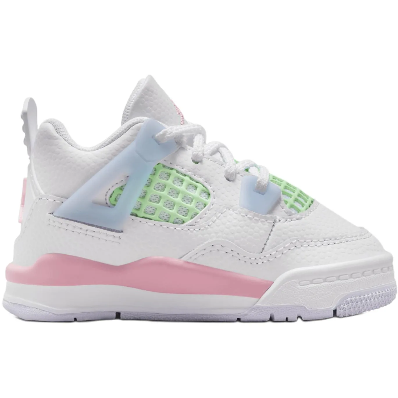 Jordan Air 4 Low top Toddler Shoes White Blue Green Infant And Toddler — фото 3