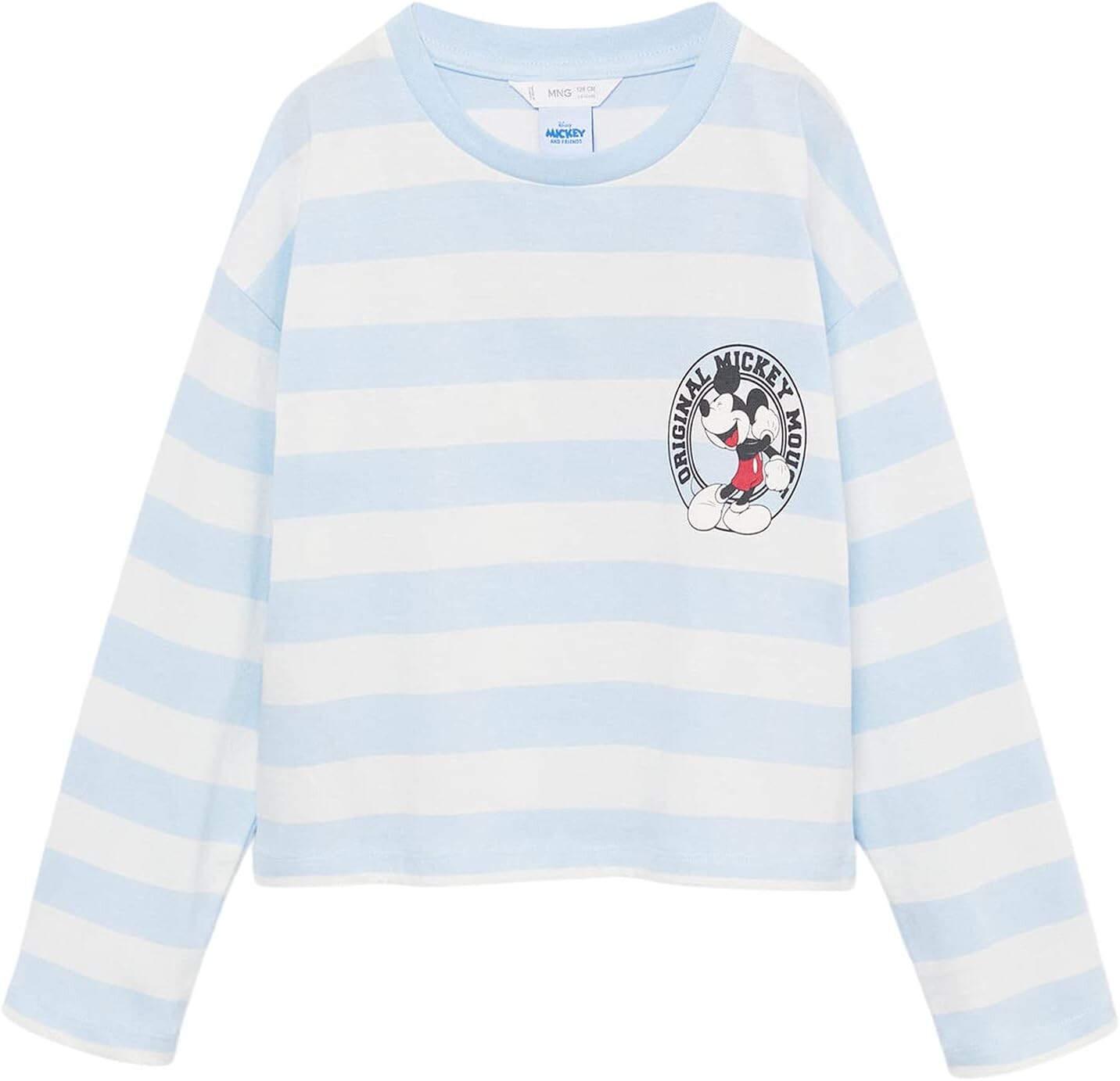 

Футболка Mango Mrugby T-Shirt, цвет Light Pastel Blue