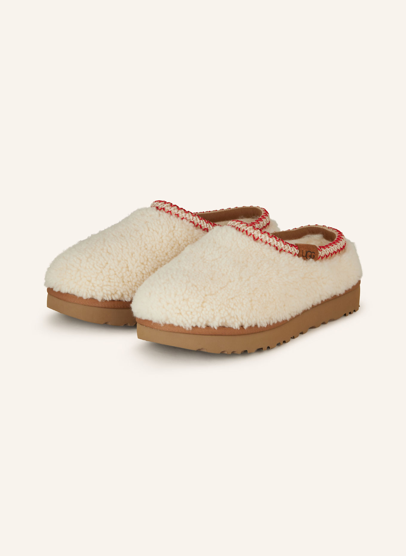 Мюли Tasman Maxi Curly Ugg, экрю