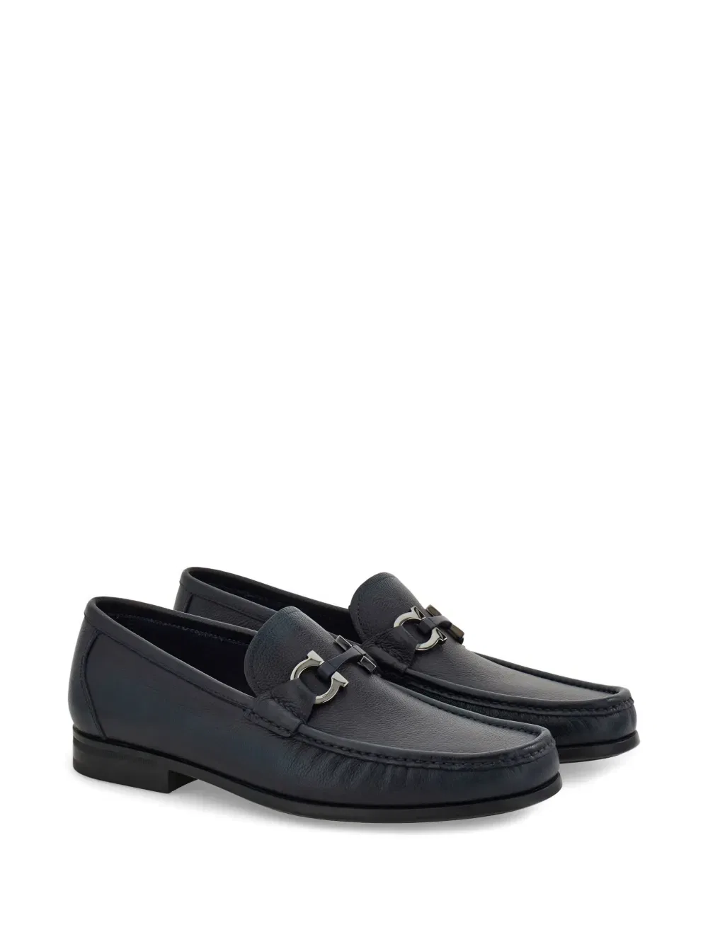 Лоферы с пряжкой «ганчини» Ferragamo, синий — фото 2