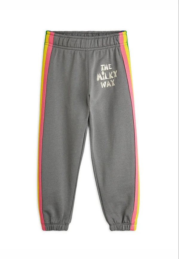Спортивные штаны унисекс с радужной вставкой Mini Rodini, Grey