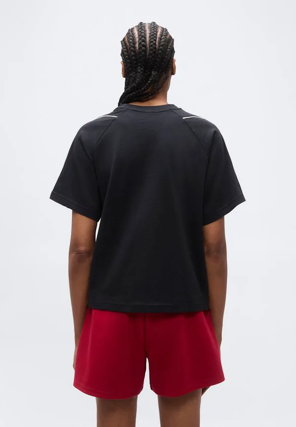 Футболка стадионная, базовая футболка Adidas Sportswear, Black/Off White — фото 3