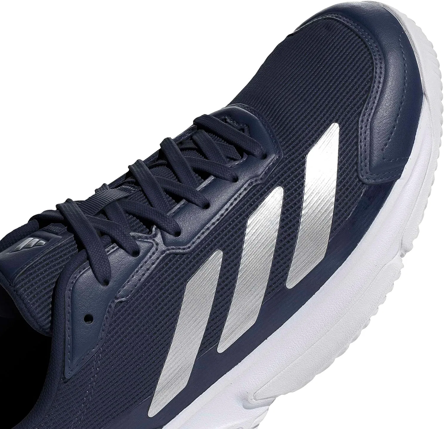 Мужские кроссовки для падела Adidas Courtquick, Dark Blue Silver Met Ftwr White — фото 4