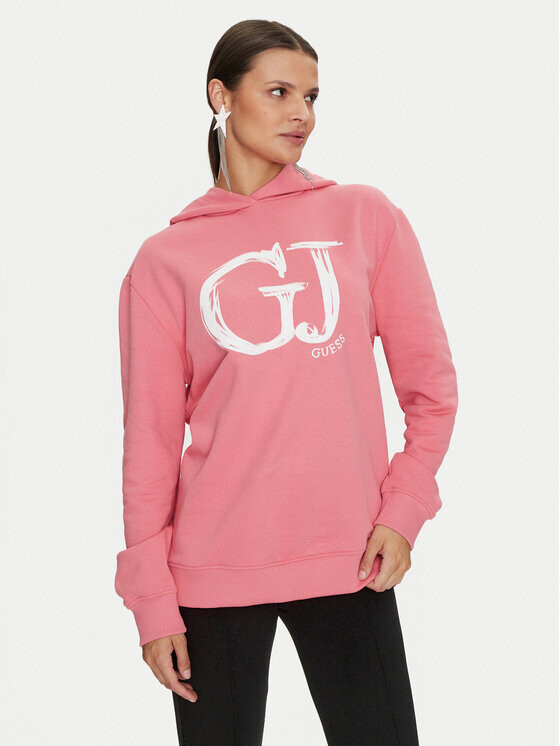 

Толстовка свободного кроя Guess, розовый