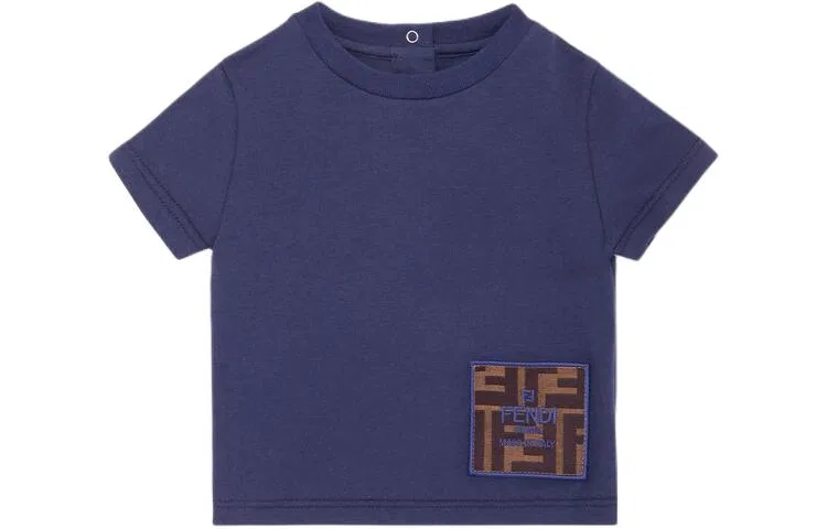 Футболка синяя FENDI Blue