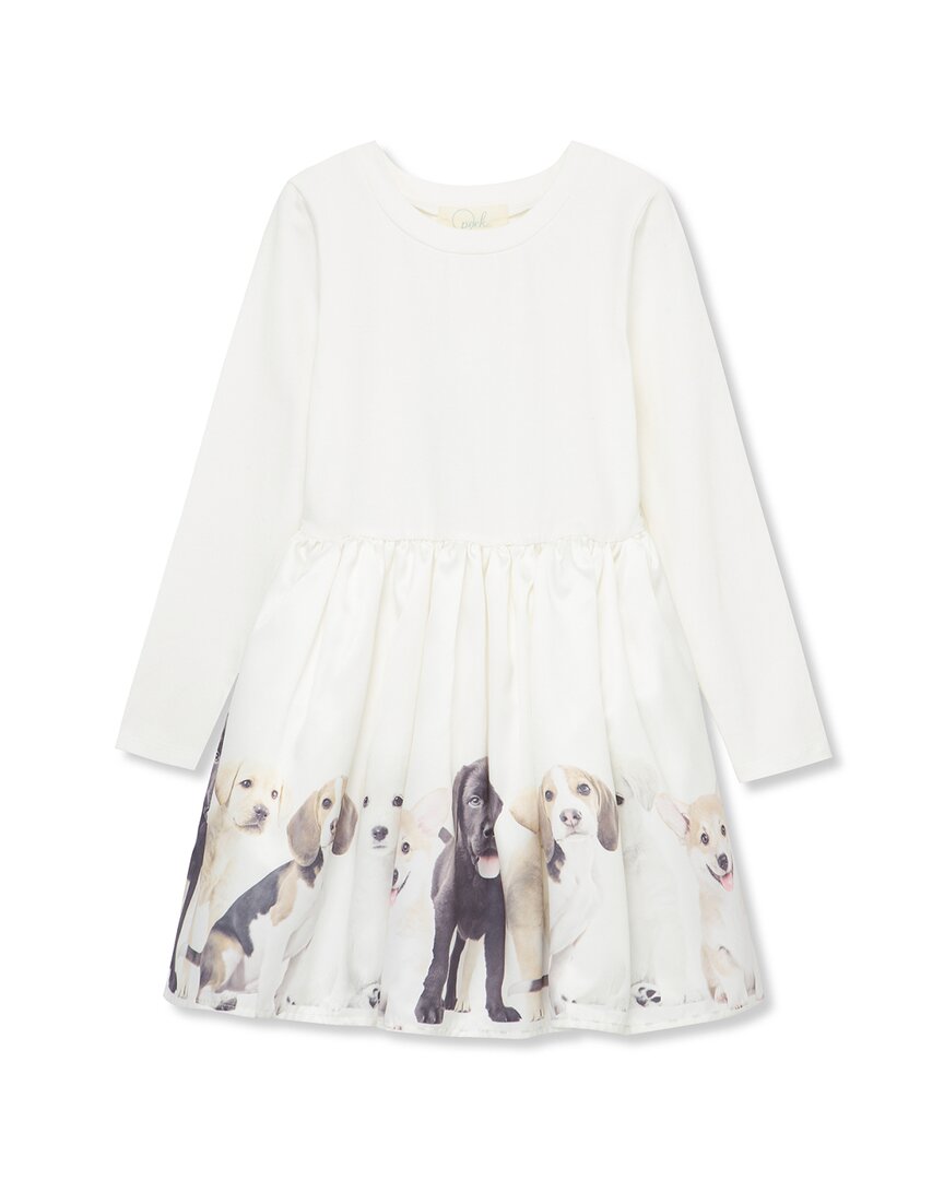 

Платье Peek Kids Puppy Row, белый