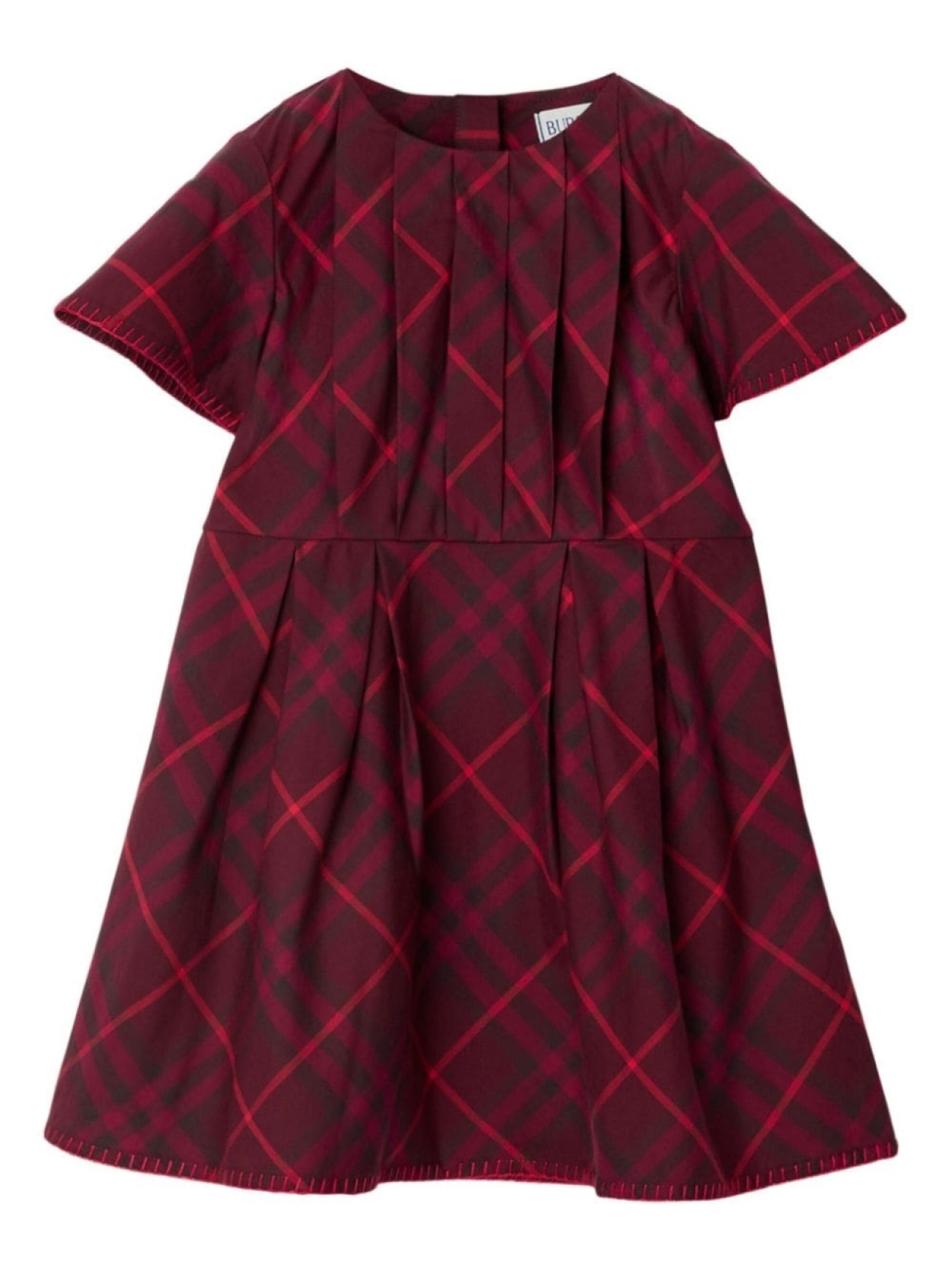 

Burberry Kids платье в клетку, красный