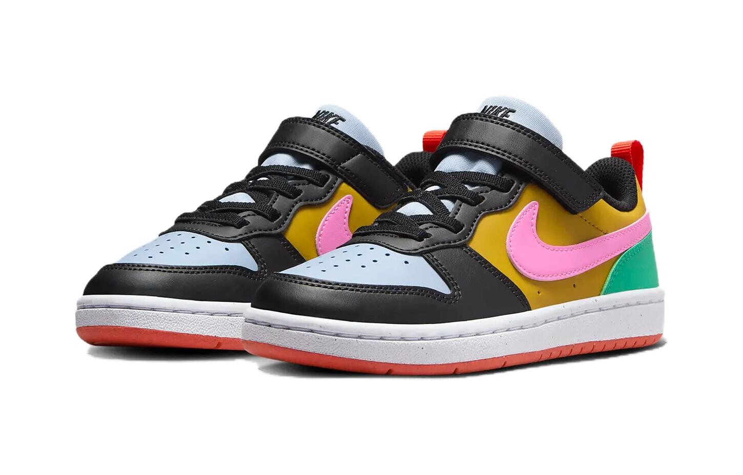 Детские кроссовки для скейтбординга Nike Court Borough BP, Black/Green — фото 3