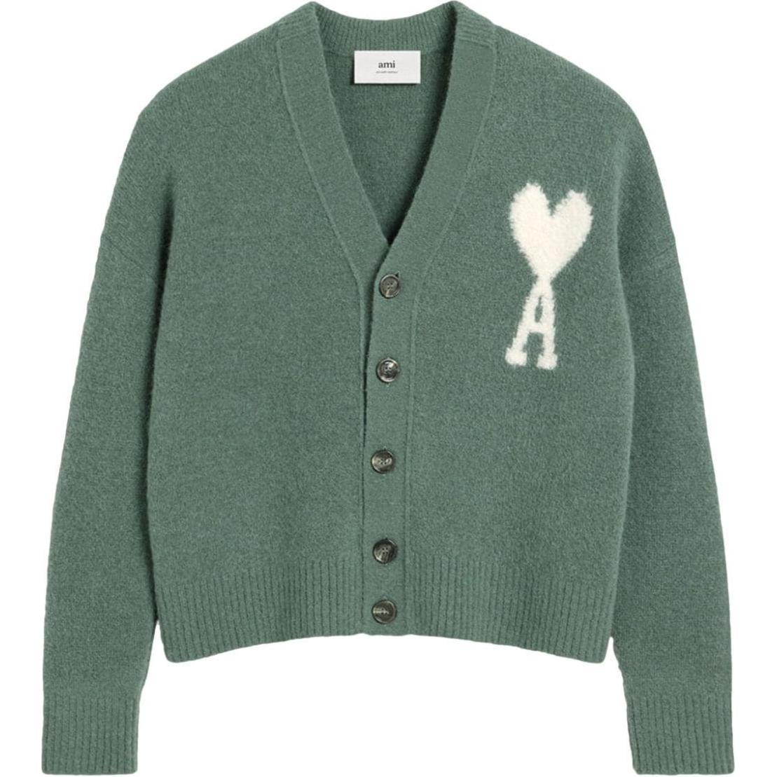 

Ami Paris Кардиган с V-образным вырезом Ami De Coeur AMIPARIS, зеленый