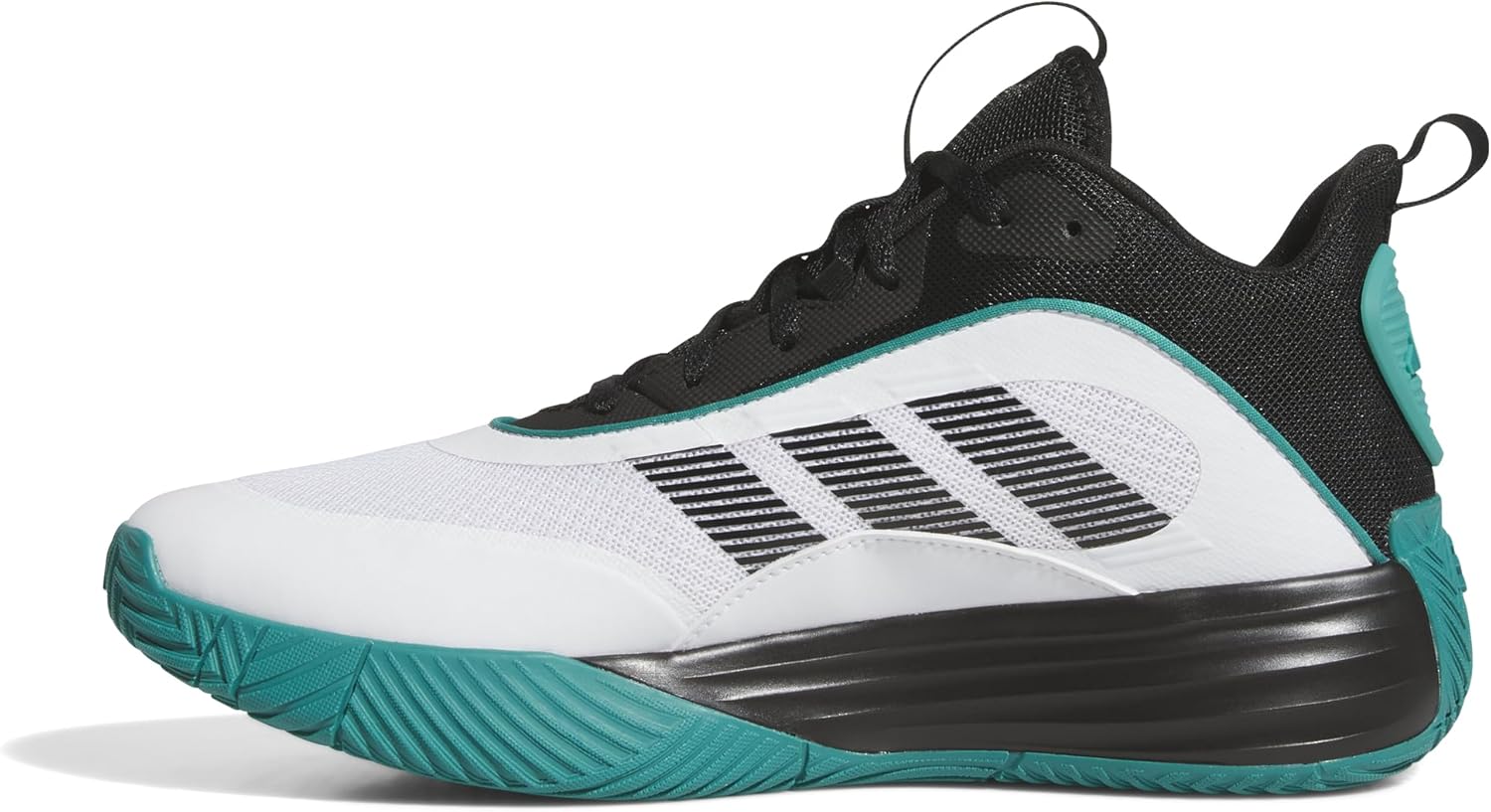 

Мужские баскетбольные кроссовки adidas Own The Game 3.0, белый/черный/бирюзовый